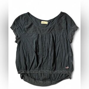 Hollister Women's Dark Blue Blouse